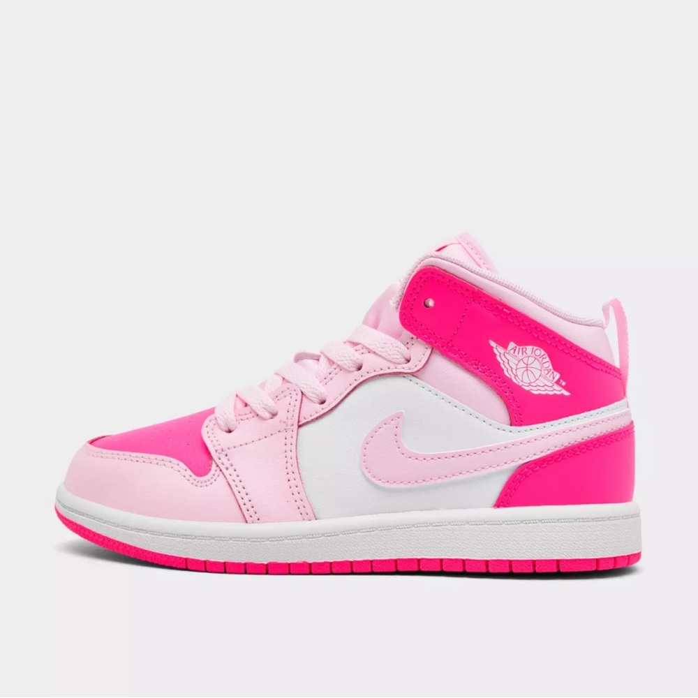 Nike Kids Mid-Top Sneakers in Light Pink and Hot Pink